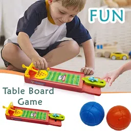 drumstone Shroket Mini Soccer Table Game – Compact Plastic Football Field with Launcher Air Hockey Table image 5