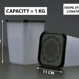 lecco Plastic Grocery Container - 1100 ml image 2