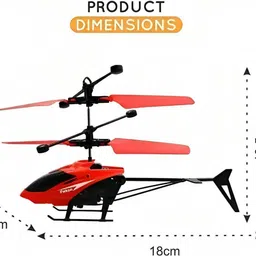august Remote Control Helicopter Toy Hand Sensor Infrared Induction for Boys Kids image 4