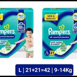 pampers Baby Diapers-L Size(Pack of 2)-25N212 - L image 1