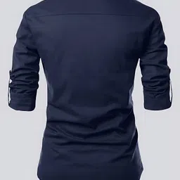 kavyangle creation Men Solid Cotton Blend Straight Kurta image 3