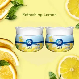 ambipur Refreshing Lemon scent Car Freshener Gel Car Freshener Diffuser image 3