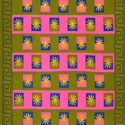 UNIQCHOICE Green & Pink Printed Cotton 120 TC Queen Bedsheet with 2 Pillow Covers image 4