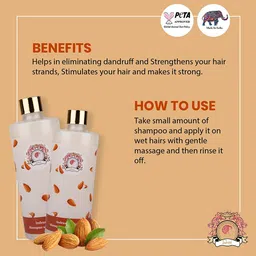 Indrani Cosmetics Almond Shampoo with Conditioner - 500 ml image 2