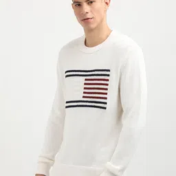 Tommy Hilfiger Men Striped Round Neck Pullover Sweater image 4