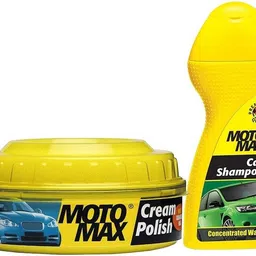 pidilite Motomax Bike & Car wash shampoo 100ml, Bike and Car Body Cream polish with Carnuba wax and Micro Polishing Agent for shining 230g Combo-picture-25