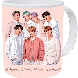 brandees Bangtan Boys BTS Group Ceramic Coffee Mug-picture-19