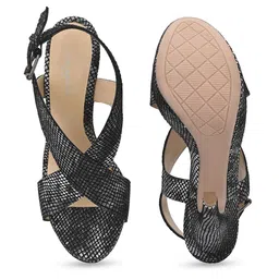 CARLO ROMANO Printed Cross Strap Stiletto Heels image 3