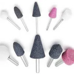 inditrust new 10 Pcs Shank Abrasive Mounted Stone (3mm & 6mm)Grinding Wheel Rotary Bit Set-picture-12