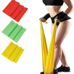 khargadham TheraBands for Physical Therapy, Stretching, Home Fitness, Yoga Resistance Band-picture-36