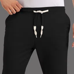 yazole Pack of 2 Men Solid Black, Grey Track Pants image 3