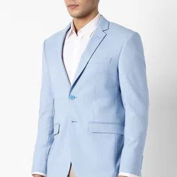 peter england Men Checkered Tuxedo Style Formal Blazer image 4
