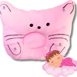 White Bubble Newborn Head Shaper Takiya Polyester Fibre Animals Baby Pillow Pack of 1 image 1