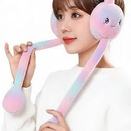 sigma trading Sigmacity Moving Bunny Rabbit Earmuffs with Sound for Kids,Adults & Women Ear Muff image 1