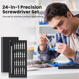 spiritual house 24 In 1 Screwdriver Set 25 Replaceable Magnetic Bits Tool Kit Precision Screwdriver Set image 2