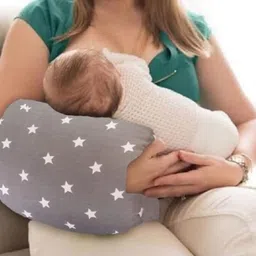vanshiv Arm Pillow, Breastfeeding and Bottle Feeding Head Support Pillow (Star- Gray) Breast Support Cushion-picture-38