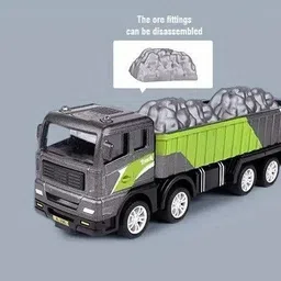 istosy Friction Power Dumper Truck for Kids Die Cast Engineering Construction Toys image 4