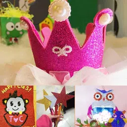 dsr Eclet 10 Glitter Foam Sheet Sparkles for Art & Craft, Decoration, Gift Wrapping, Scrapbooking glitter sheet , Craft Project, Etc A4 100 gsm Drawing Paper image 4