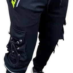 mindsart genz Men Striped Black Track Pants-picture-24