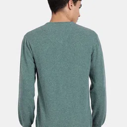 t-base V-Neck Long Sleeves Woolen Pullover Sweater image 3