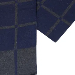 LOOM LEGACY Men Checked Acrylic Wool Muffler image 3