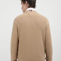 Tommy Hilfiger Men Solid Round Neck Pullover Sweater image 5