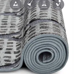 obsessions Cream and Grey Moroccan 4x6 Feet Machine Made Carpet image 5