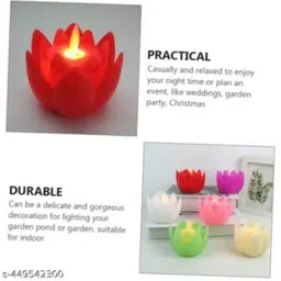 hudioo LED Light Waterproof, Energy-Saving, Flameless, Floating Candles Lamp Table Lamp image 4