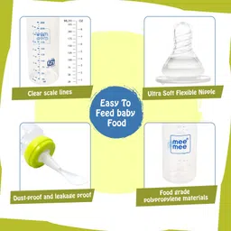 meemee Baby bottle flexible nipple ,BPA free food grade polypropylene material - Silicone image 5
