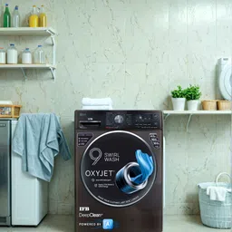 ifb 9 kg with Steam 5 Star AI Powered Eco Inverter with Wi-Fi EnabledOxyjet� 9 Swirl Wash Fully Automatic Front Load with In-built Heater Brown image 3
