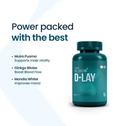 kindly health Kindly Reload D-Lay – Vitality & Prolong Release Tablets | 60 Count | Muira Puama (Libido Booster) | Supplements for Men | Ayurvedic Formula with Nicotinamide, Ginkgo Biloba & Momordica | Performance image 5
