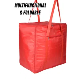 Kuber Industries Red Foldable Storage Bag Organiser image 4