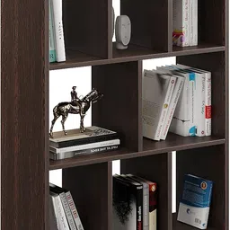 furneaser Hallen Bookcase, Multipurpose Book Cabinet, Display Rack, Engineered Wood Open Book Shelf image 3