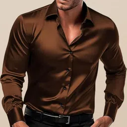 metronaut Men Regular Fit Solid Formal Shirt image 5