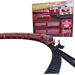 toyterra Passenger Toy Train Set with Track Changer, Battery Operated for 3Y+ MultiColour image 1