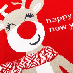 StyleCast Girls Red Graphic Printed Pullover Sweater image 3