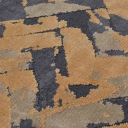 presto Grey Abstract Polyester 6 ft x 9 ft Hand Tufted Carpet image 3