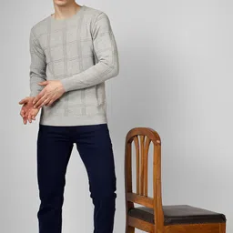 INVICTUS Self Design Pure Cotton Pullover image 5