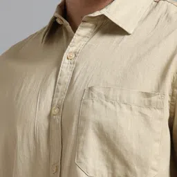 proword Men Slim Fit Solid Spread Collar Casual Shirt image 5