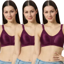 libertina Pack of 3 Women Everyday Non Padded Bra-picture-30