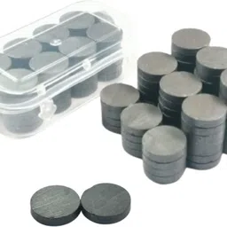 jinsa 50pcs Dia 18x4mm Round Ferrite Magnets-For Arts & crafts,multiuse Multipurpose Office Magnets Pack of 50 image 1