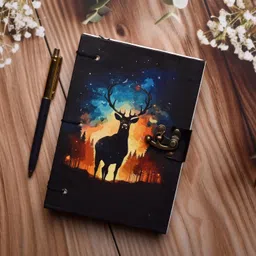 nizam handcraft Creative Hand Crafted A5 Notebook UNRULED 200 Pages image 1