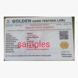 RS GEMS 5.25 Carat Natural Pukhraj Stone Gemstone For Rashi Ratan Sapphire Stone image 4