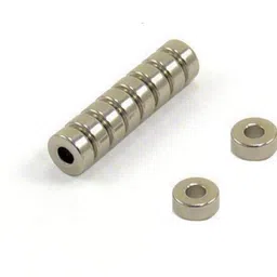art ifact 10 Pieces of 11 mm x 5mm with 5mm hole Neodymium Magnets - Ring Magnets - N52 Rare Earth NdfeB - Project Magnets Fridge Magnet, Multipurpose Office Magnets, Magnetic Paper Holder Pack of 10-picture-25