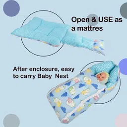 voidrop New Printed Cotton Baby Carry Bed for New Born Babies & Infants 0-12 Months Sleeping Bag image 4