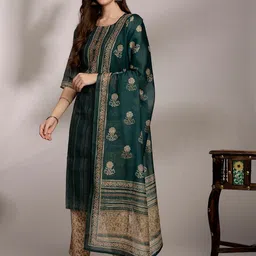 Anouk Women Ethnic Motifs Printed Kurta with Trousers & Dupatta-picture-12