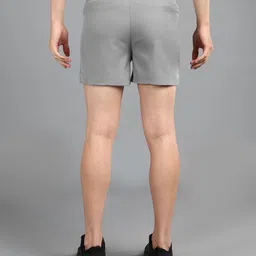 lemona Solid Men Silver Regular Shorts image 2