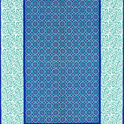 UNIQCHOICE Blue Ethnic Motifs Pure Cotton 120 TC Queen Bedsheet With 2 Pillow Covers image 4