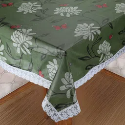 h k traders Polyester 4 Seater Printed Table Cover image 3