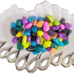 power stone Colored Stones Pebbles For Aquarium Vase Home Garden Outdoor Art n Craft PS60 Painted, Polished, Regular Angular, Asymmetrical Marble Pebbles-picture-11